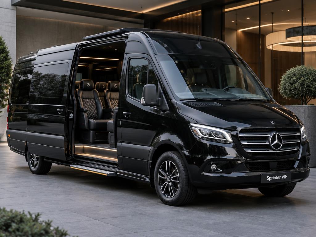 Mercedes Sprinter VIP noir avec sellerie cuir